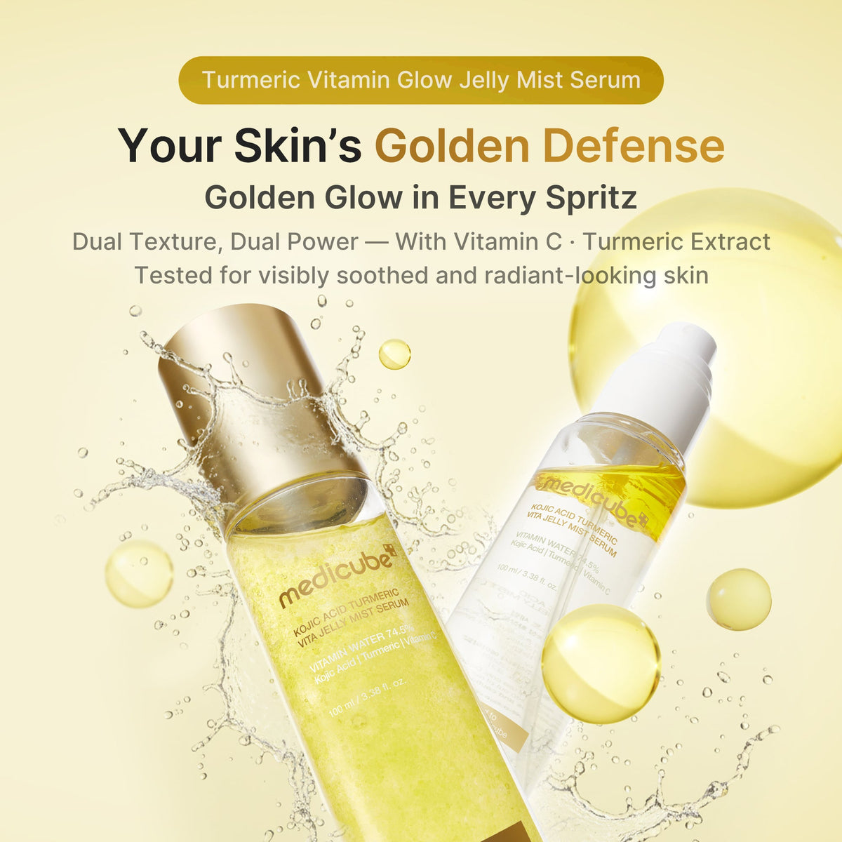Kojic Acid Turmeric Vitamin Gold Jelly Mist Serum E0