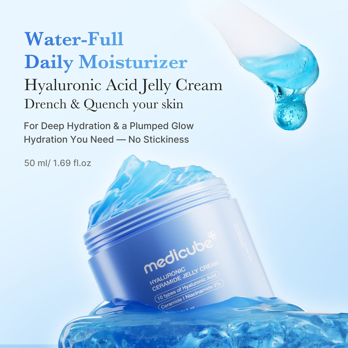 Hyaluronic Ceramide Moisturizing Jelly Cream E1