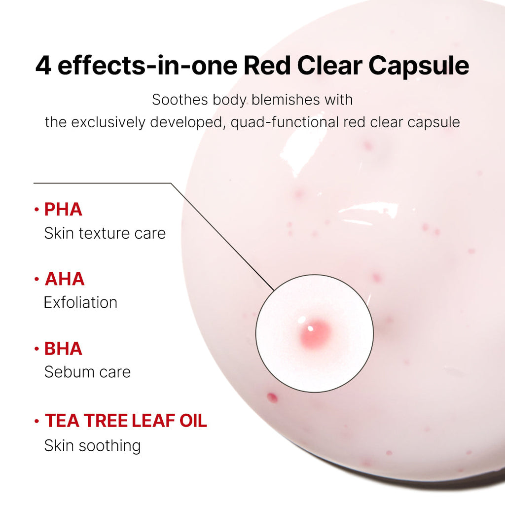 Red Clear Capsule Body Lotion D7
