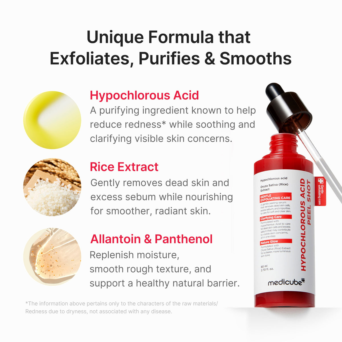 Hypochlorous Acid Rice Peel Shot E3