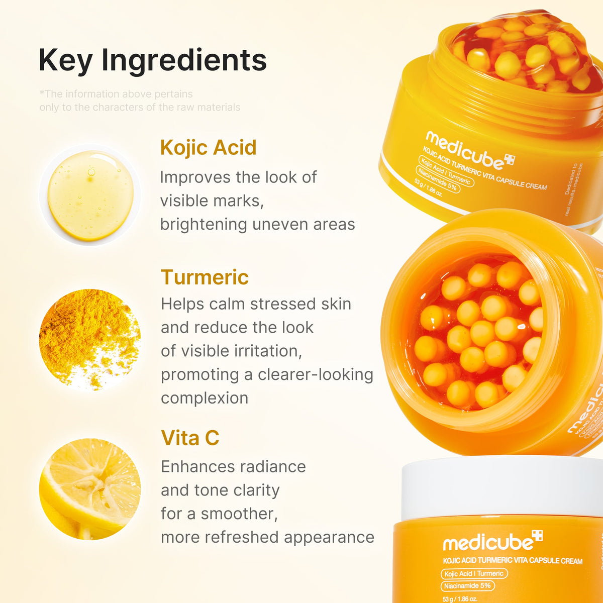 Kojic Acid Turmeric Vita Capsule Cream B5