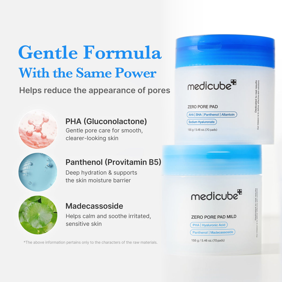 Zero Pore Madecassoside Pads (Mild) Y9