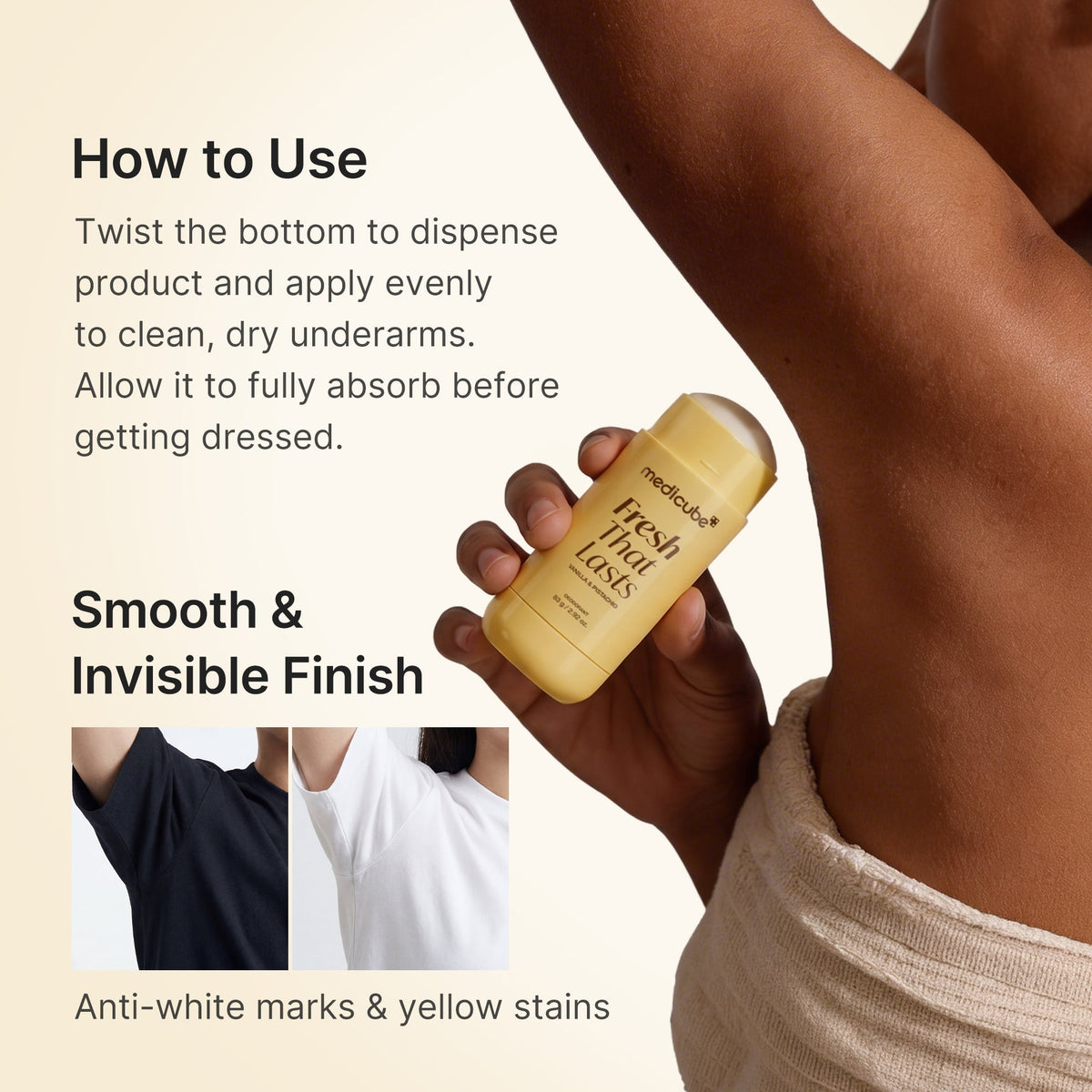 Kojic Acid Brightening Deodorant (Vanilla & Pistachio) X9