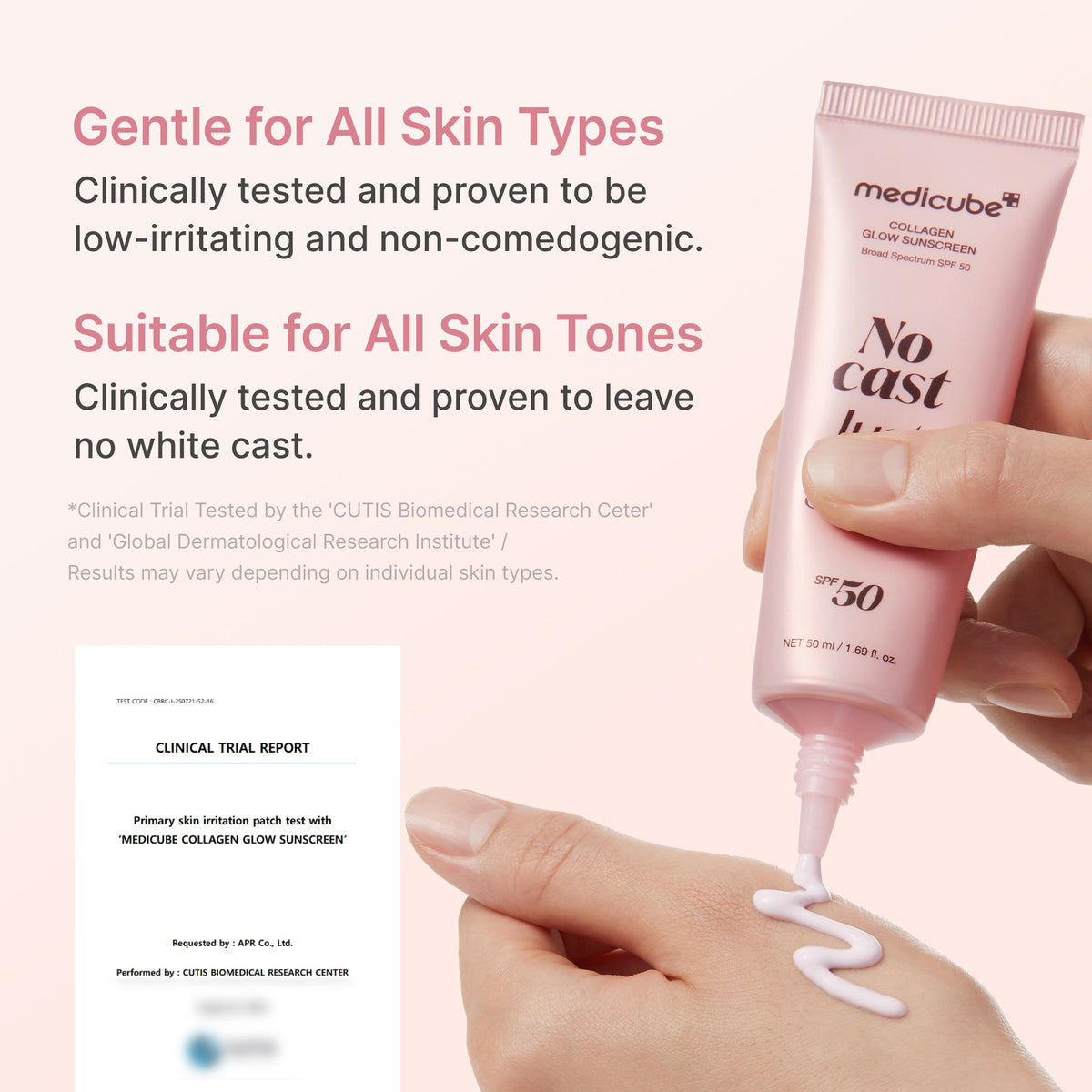 No Cast Just Glow Collagen Sunscreen M1