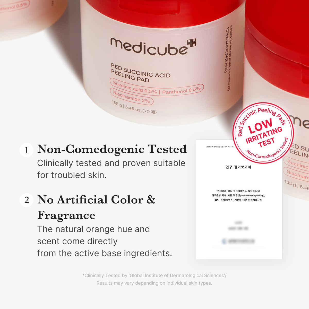 Red Succinic Acid Panthenol Pads M9