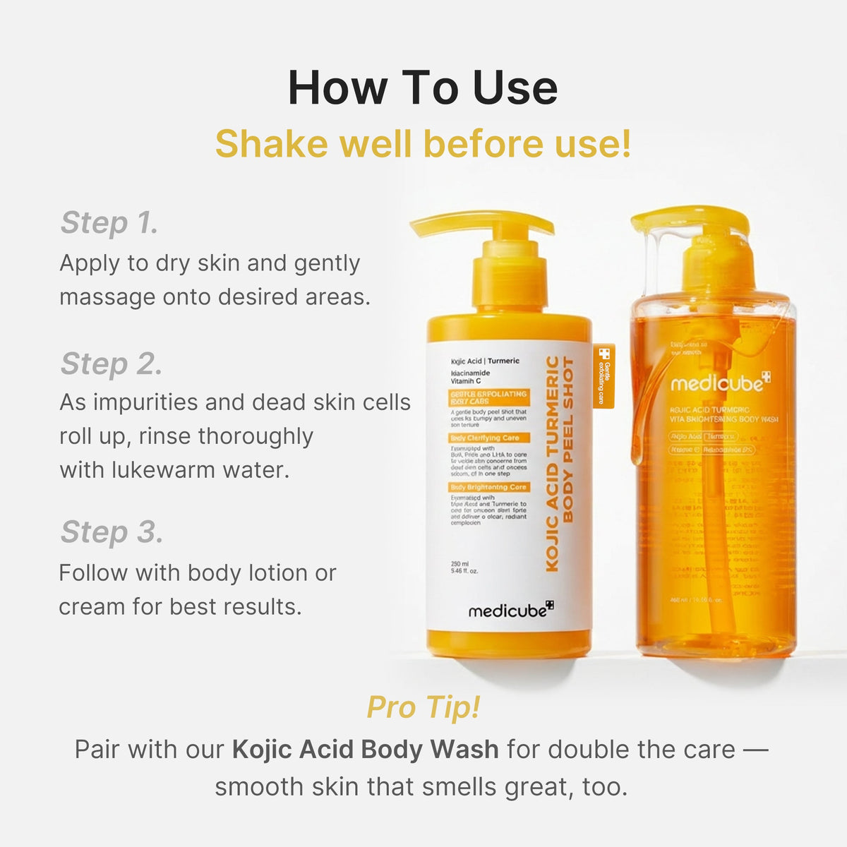 Kojic Acid Turmeric Body Peel Shot S3