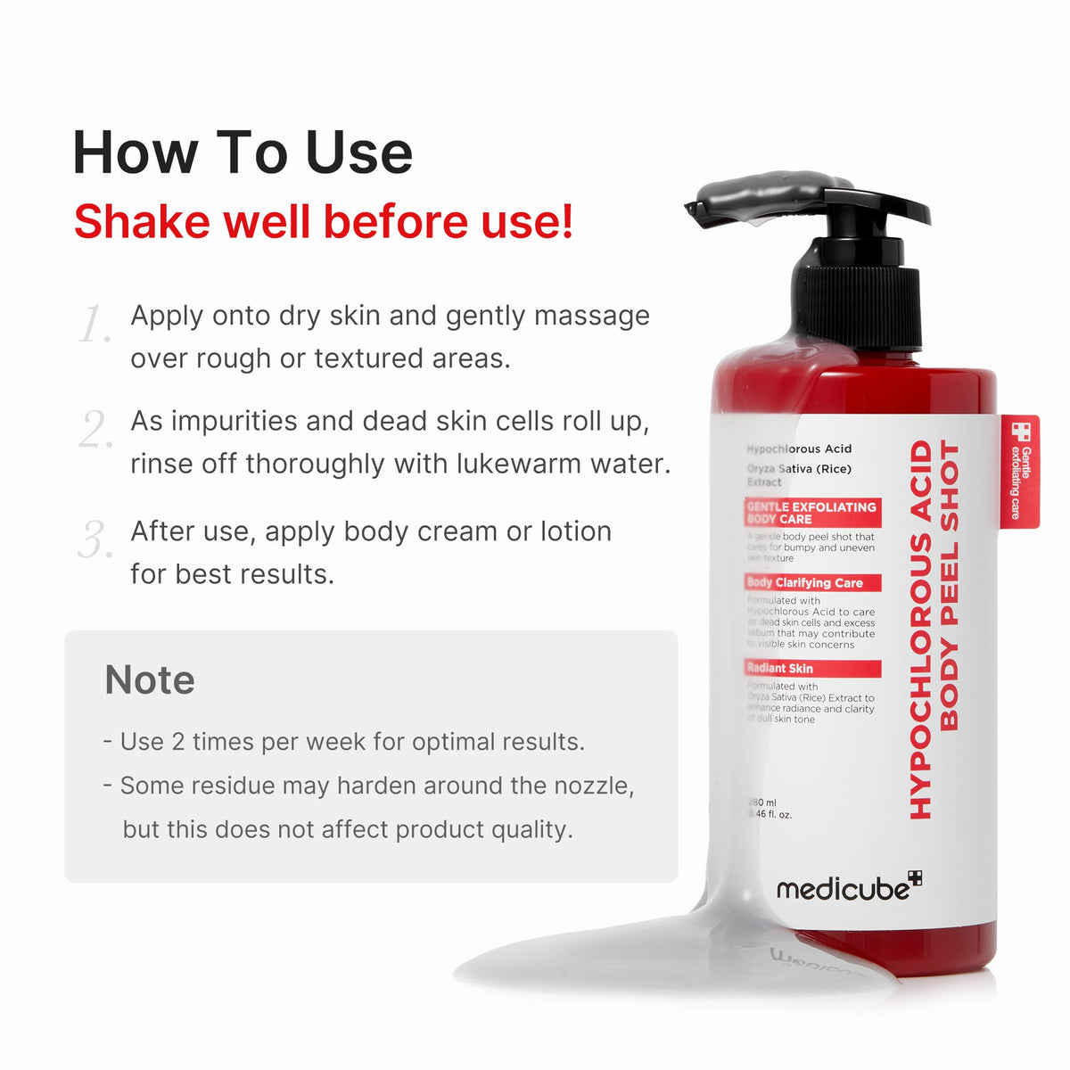 Hypochlorous Acid Rice Body Peel Shot B7