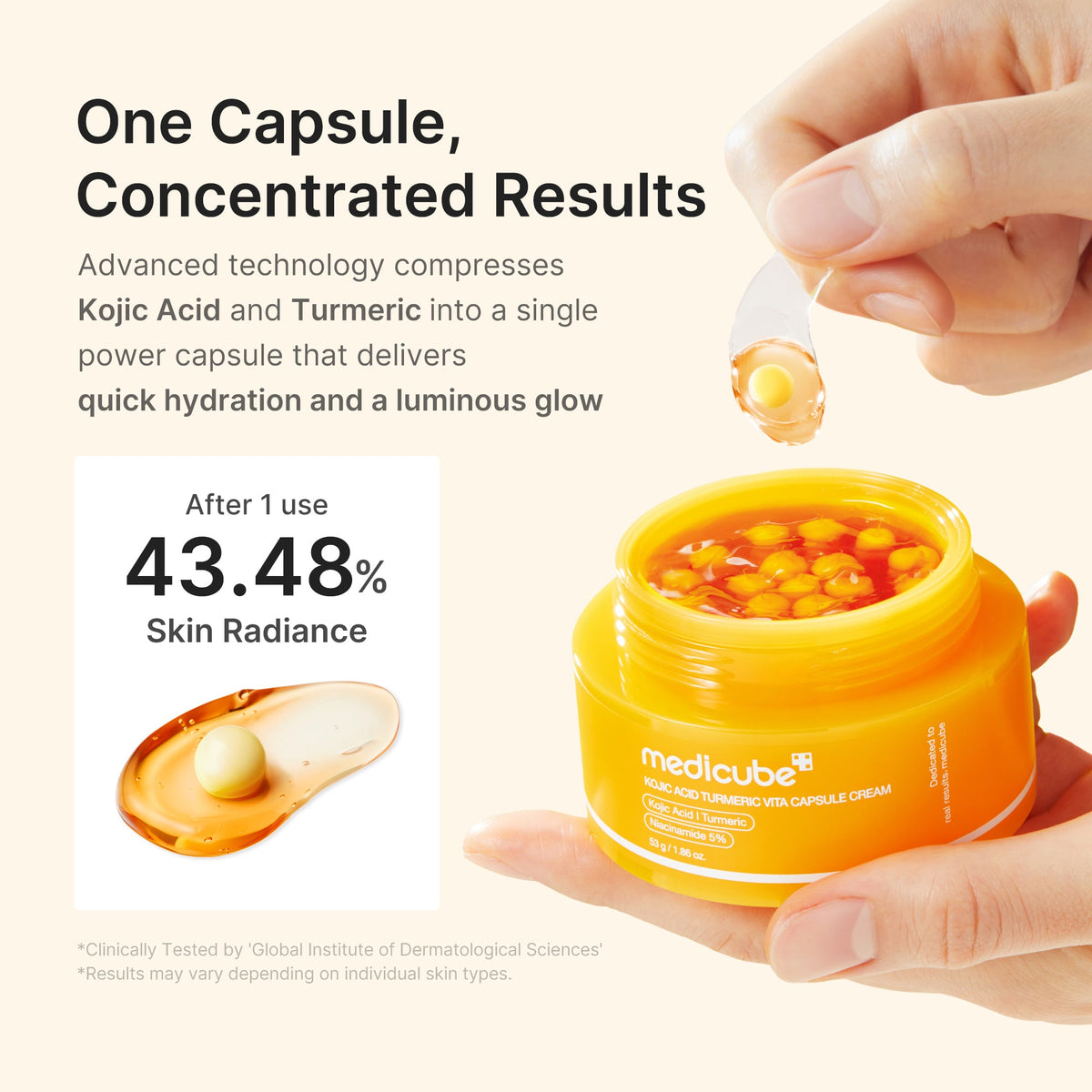 Kojic Acid Turmeric Vita Capsule Cream B5