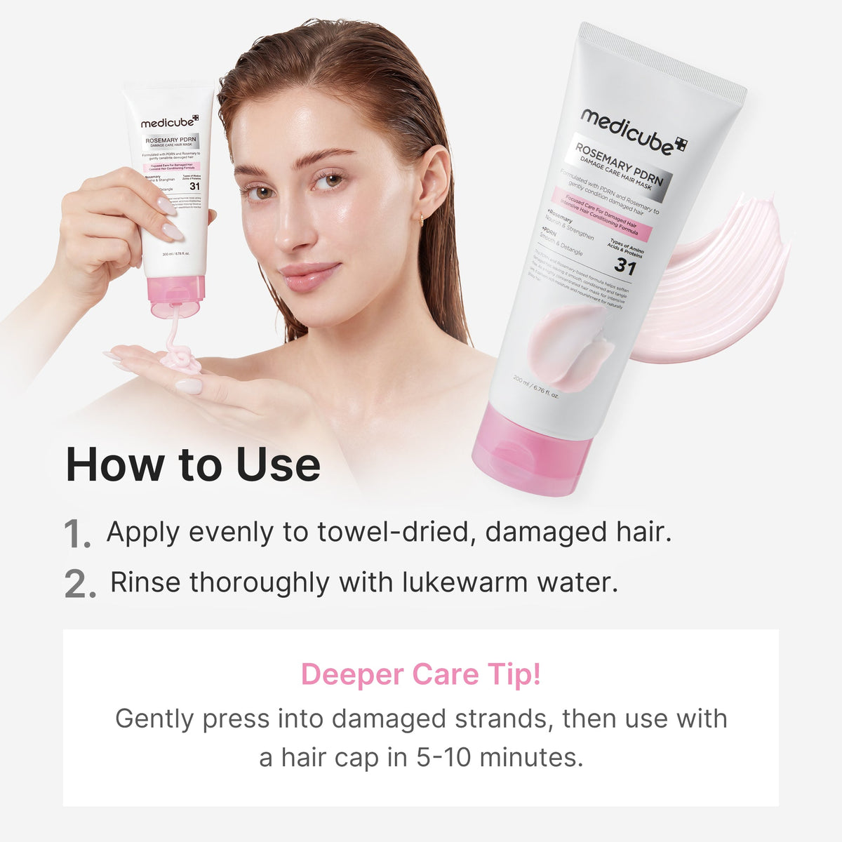 Rosemary PDRN Damage Care Hair Mask J0