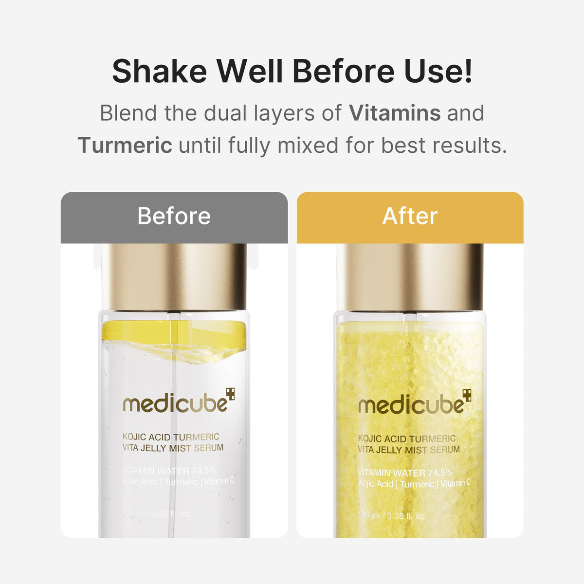 Kojic Acid Turmeric Vitamin Gold Jelly Mist Serum E0