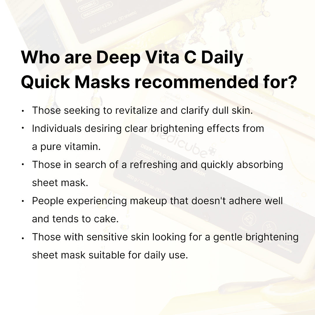 Deep Vita C Daily Quick Masks T2