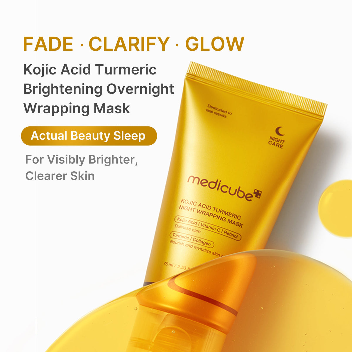 Kojic Acid Turmeric Overnight Wrapping Mask U8