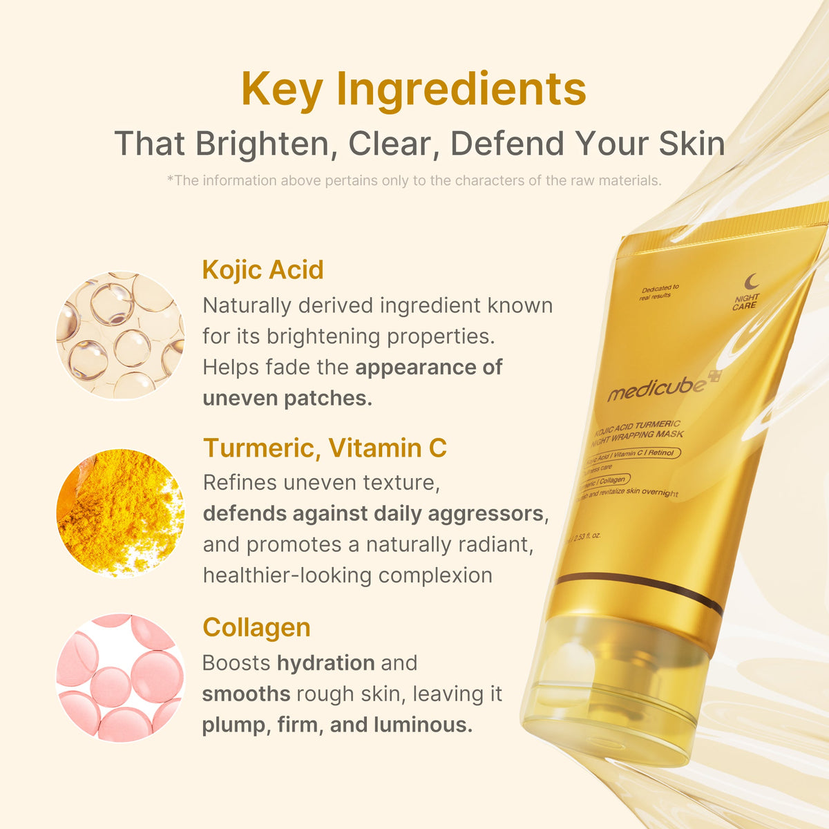 Kojic Acid Turmeric Overnight Wrapping Mask U8