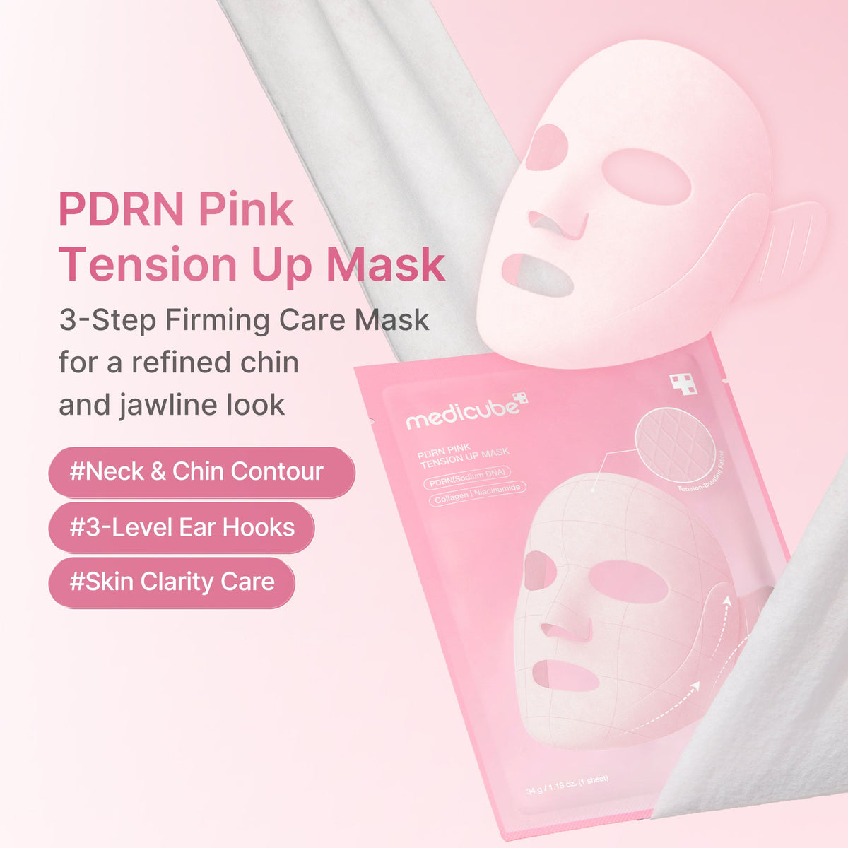 PDRN Pink Tension Up Mask X3