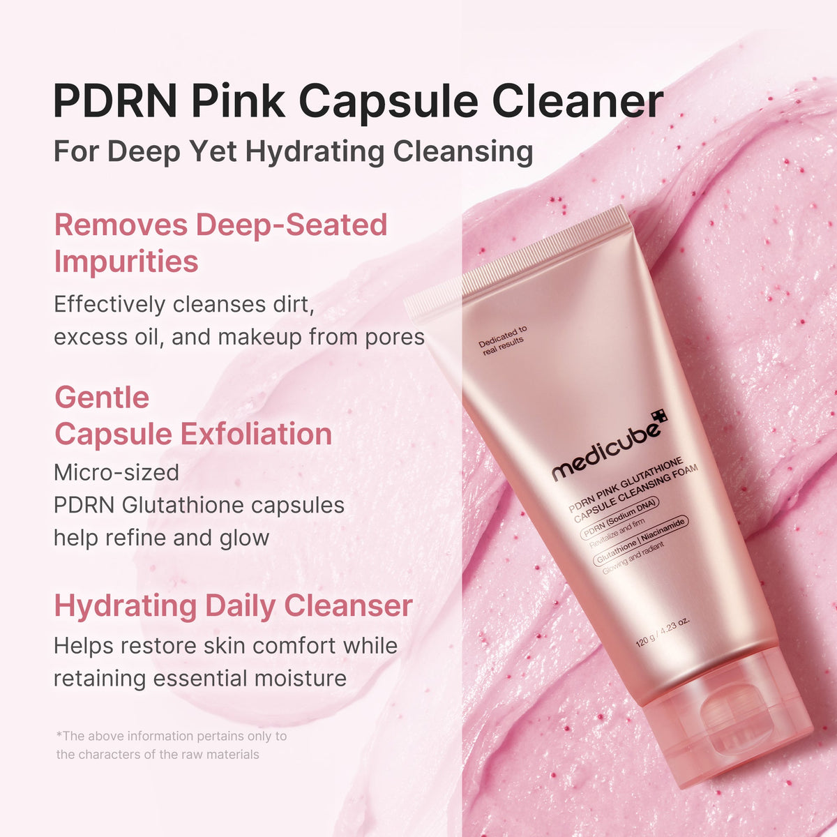 PDRN Pink Glutathione Capsule Foam Cleanser M4