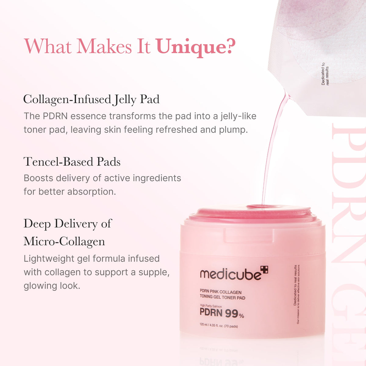 PDRN Pink Collagen Gel Toner Pad C4