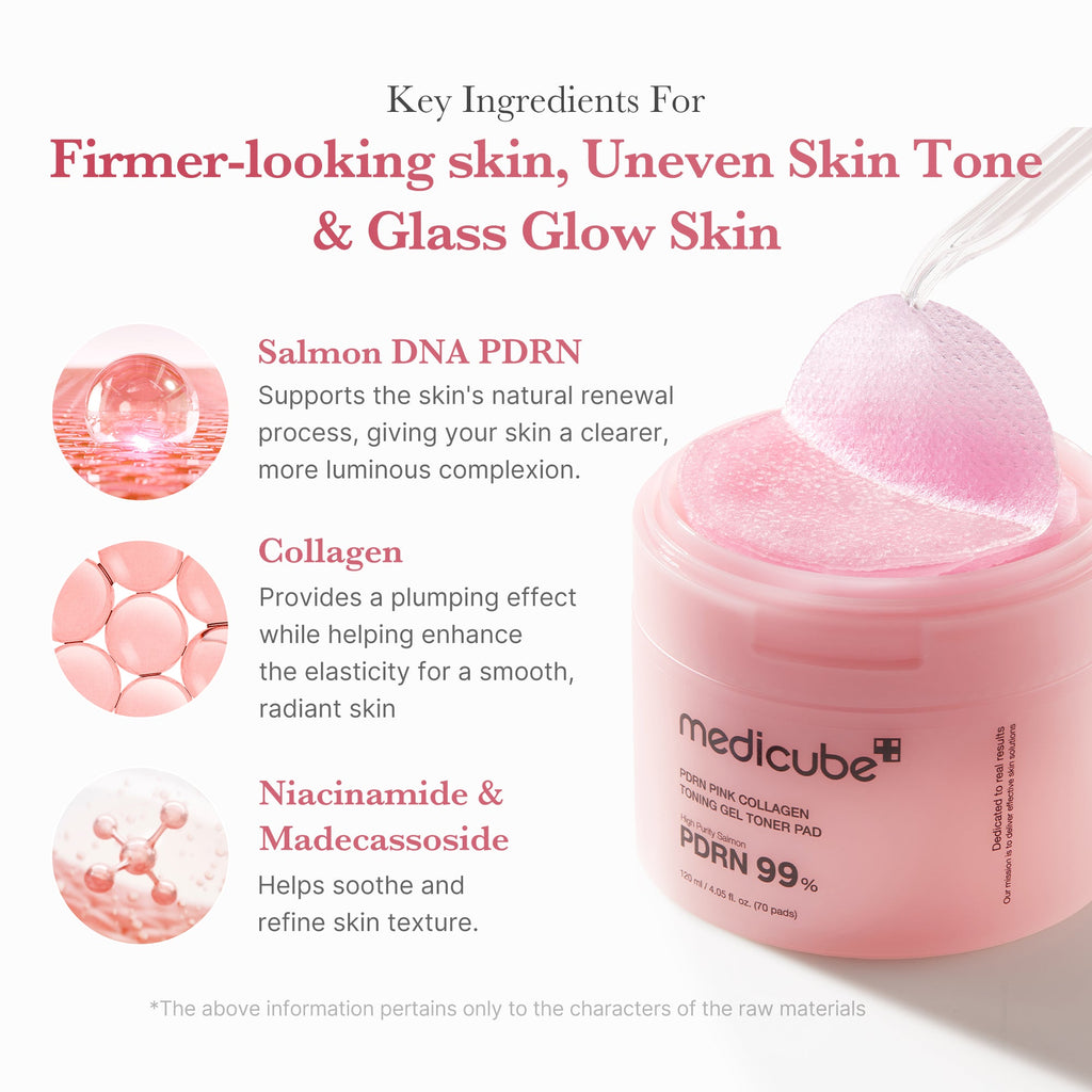 PDRN Pink Collagen Gel Toner Pad C4