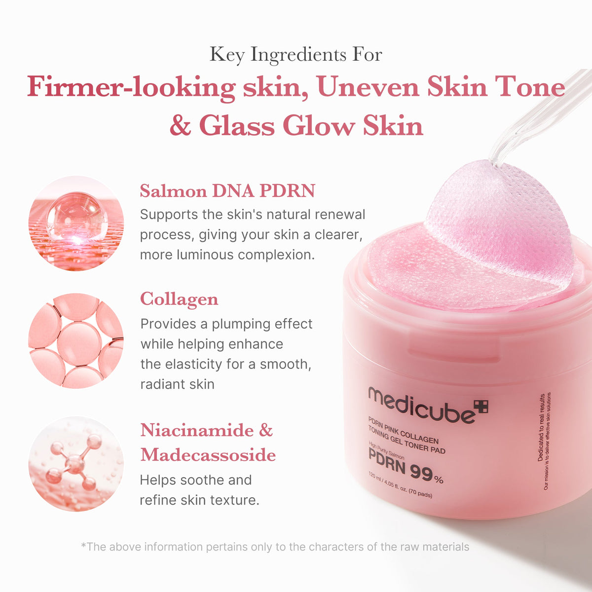PDRN Pink Collagen Gel Toner Pad C4