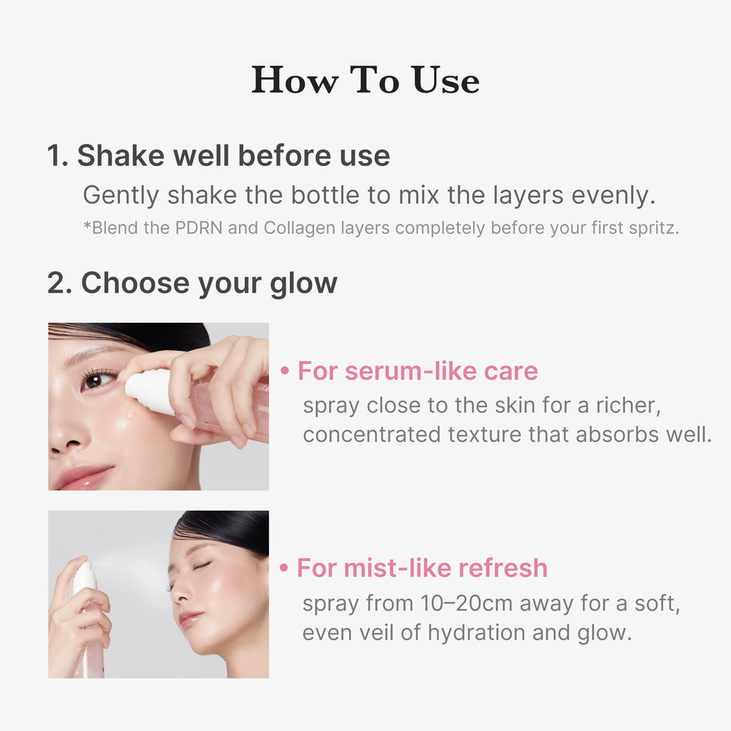PDRN Pink Collagen Glow Jelly Mist Serum Q2