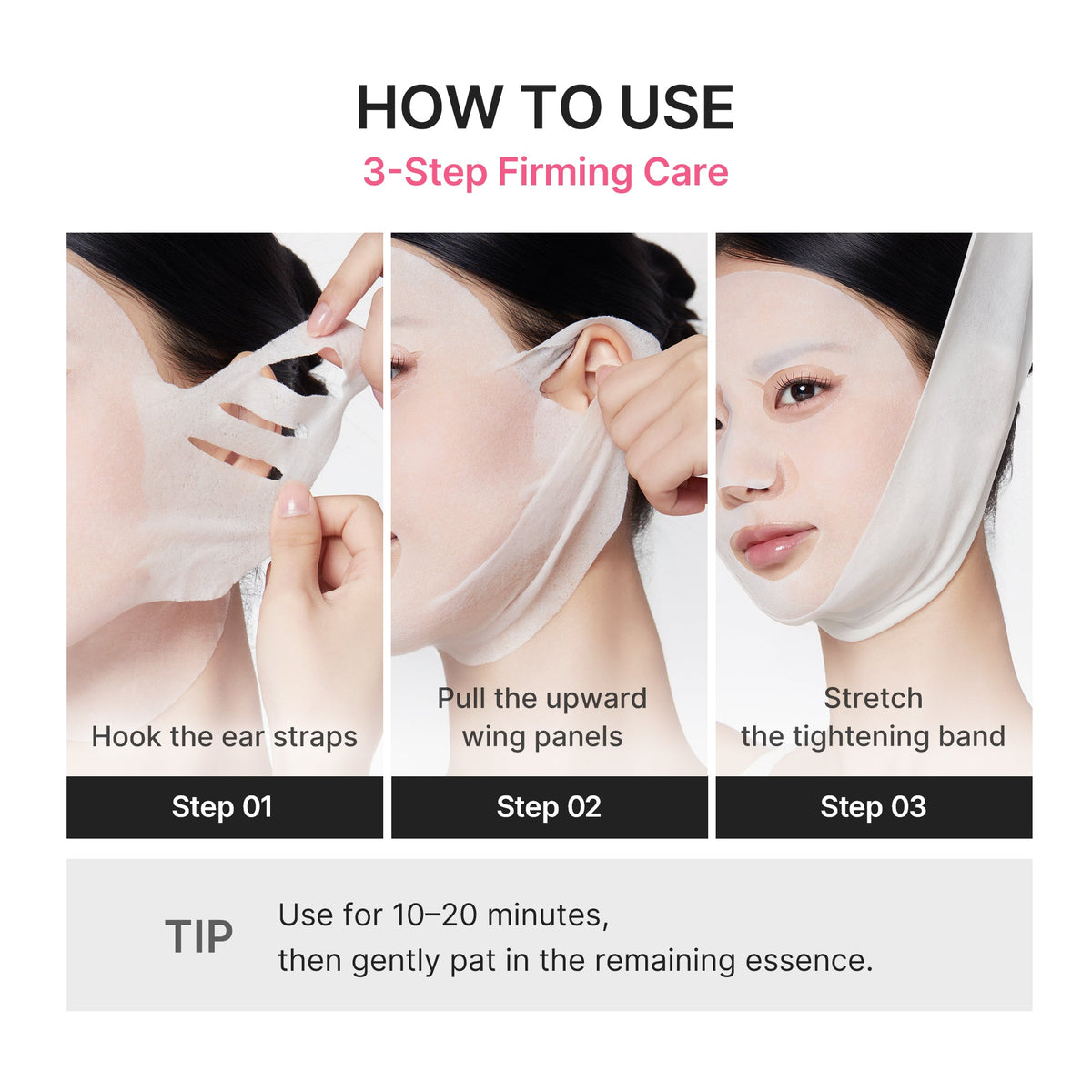 PDRN Pink Tension Up Mask X3