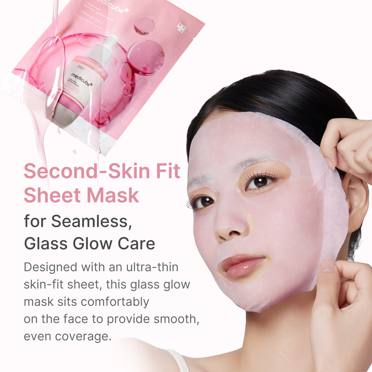 PDRN Pink Peptide Ampoule Mask V8