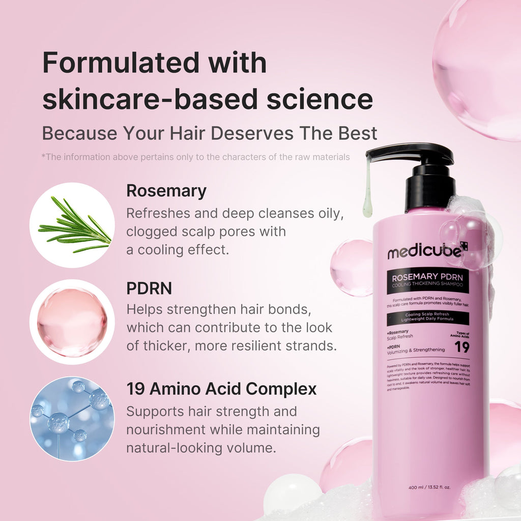 Rosemary PDRN Cooling Thickening Shampoo U3